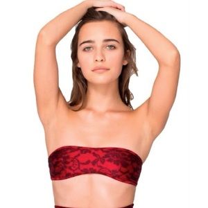 American Apparel Lace Print Bikini Top